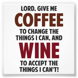 Herre, Ge, kaffe och Vin Fototryck