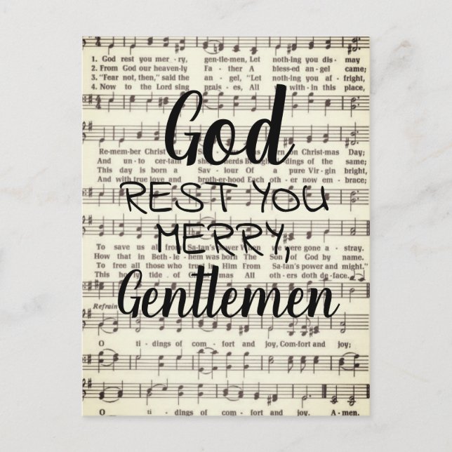 Herre gud er, mina herrar vykort (Framsida)