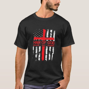 Herre gud Make Pappa morfar USA flagga Jesus Chri T Shirt
