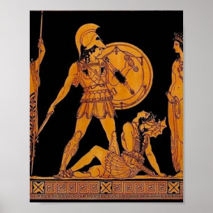 Herre Gud och gudinna Frieze - Grekland Poster