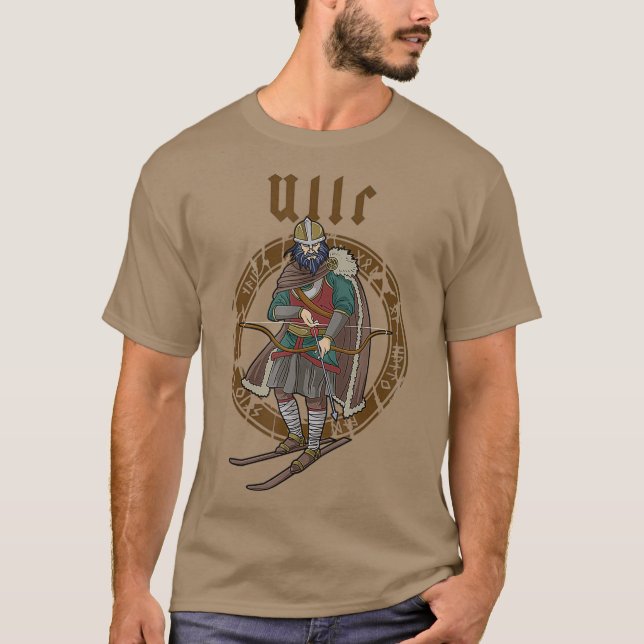 Herre gud of Archery Viking presenter Hunting Ski T Shirt (Framsida)