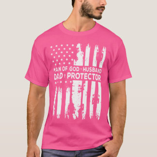 Herre Gud Religiösa Man vid Gud Make Pappa skyddar T Shirt