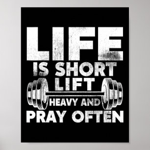 Herre hiss och roa ofta Jesus Christian Workout Poster