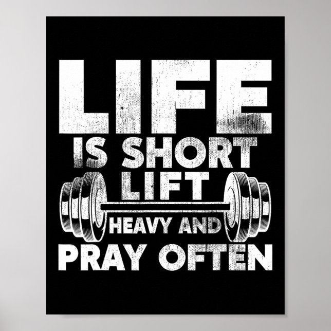 Herre hiss och roa ofta Jesus Christian Workout Poster (Framsidan)