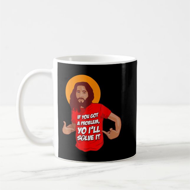 Herre Jesus Christian Meme.. Jag ska lösa det. Kaffemugg (Vänster)