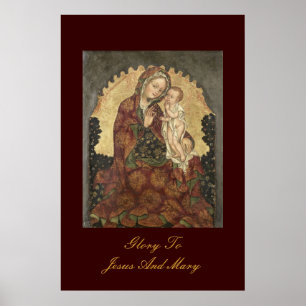 Herre Jesus och Mary Poster