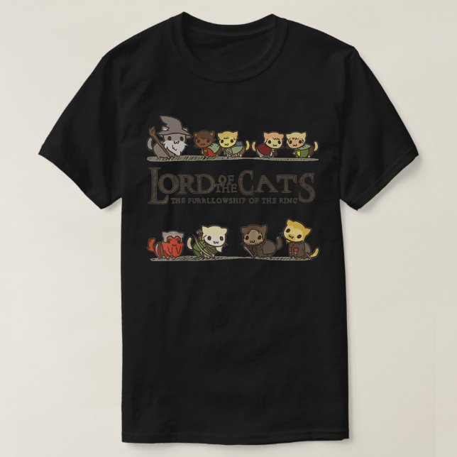 Herre Kattens begravning i Ring, Katt T Shirt (Design framsida)