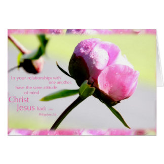 Herre med Phillipians 2:8 verse Hälsningskort