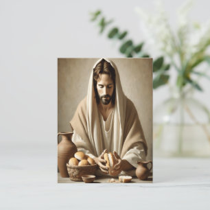 Herre Sacrament: Jesus bringar bröd Vykort