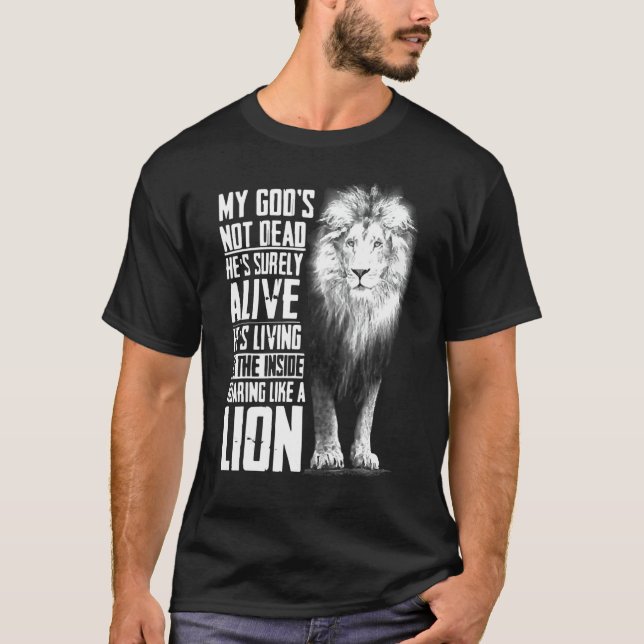 Herregud är inte död. Han är ju en kristen jesu. T Shirt (Framsida)