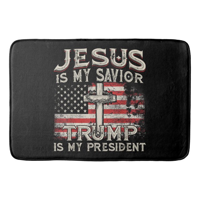 Herregud, är min själ, är min president amerikansk badrumsmatta (Framsidan)