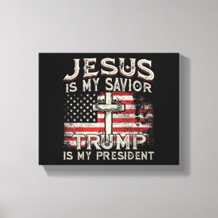 Herregud, är min själ, är min president amerikansk canvastryck
