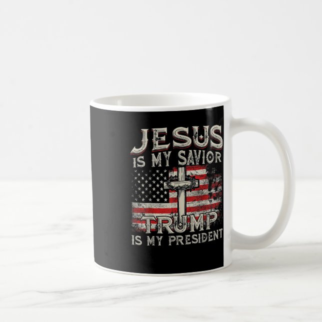 Herregud, är min själ, är min president amerikansk kaffemugg (Höger)