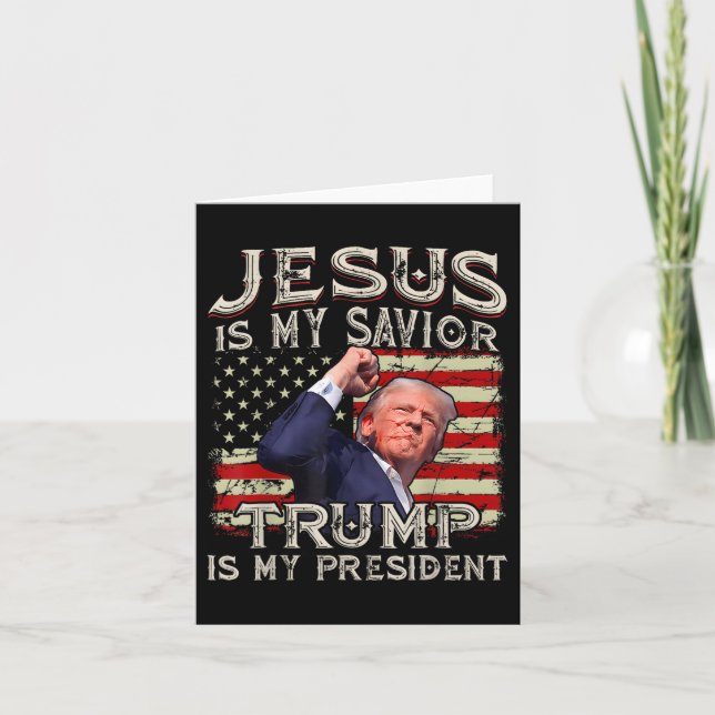 Herregud, är min själ, är min president amerikansk kort (Framsida)