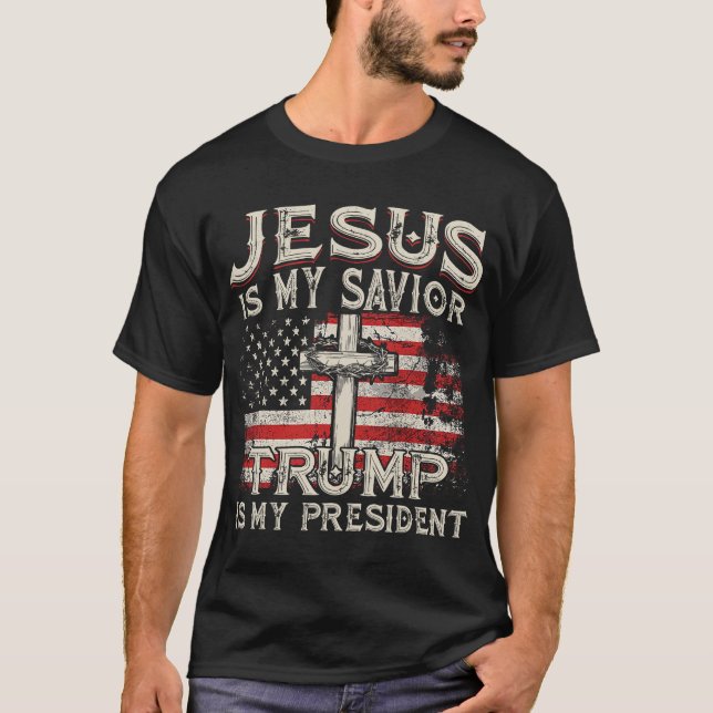 Herregud, är min själ, är min president amerikansk t shirt (Framsida)