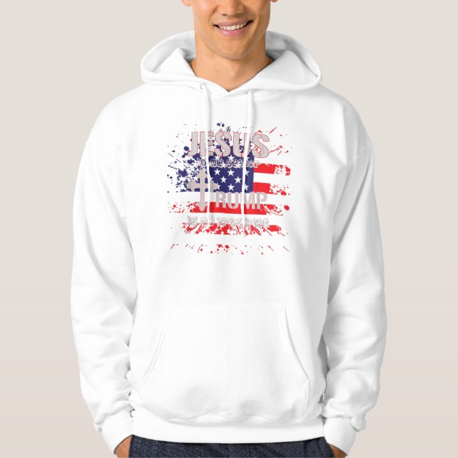 Herregud, är min själ-trump min president Pro Hoodie (Framsida)