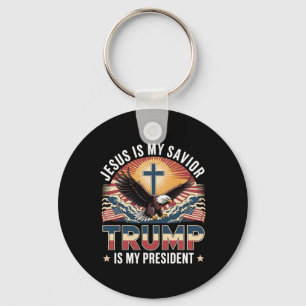 Herregud, är min sjungande trump min president Rel Nyckelring
