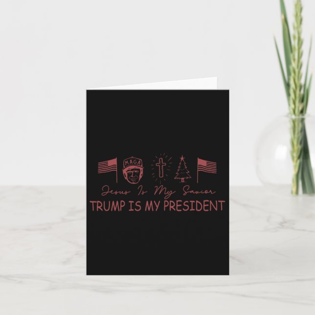 Herregud, är min sjungande tur min president jul? kort (Framsida)