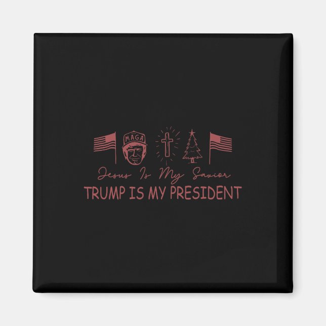Herregud, är min sjungande tur min president jul? magnet (Framsidan)