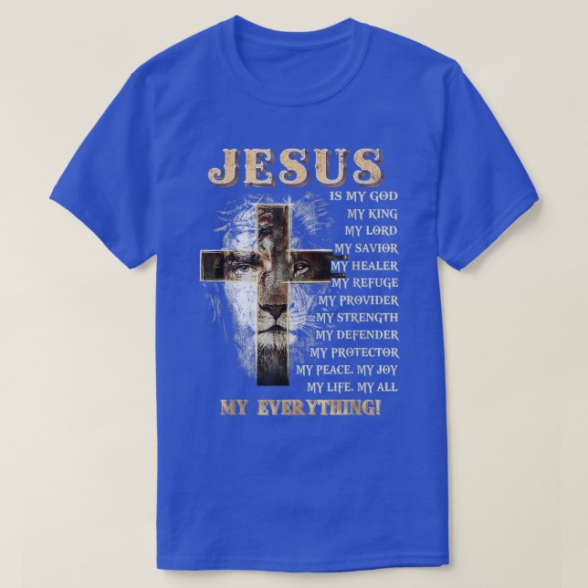 Herregud, är mitt allt min Gud Savior C T Shirt (Design framsida)