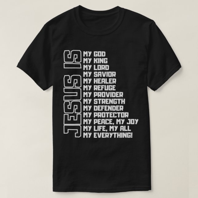 Herregud, är mitt allt min Gud Savior C T Shirt (Design framsida)