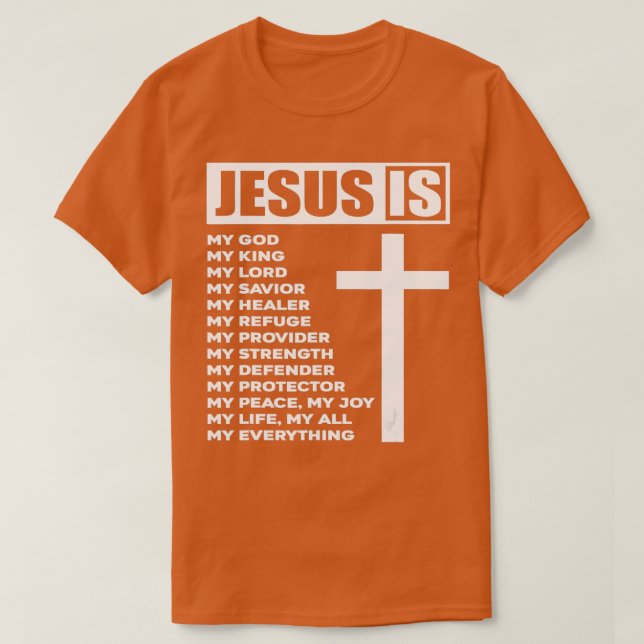 Herregud, är mitt allt min Gud Savior T Shirt (Design framsida)