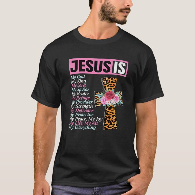 Herregud, är mitt allt min Gud Savior T Shirt (Framsida)