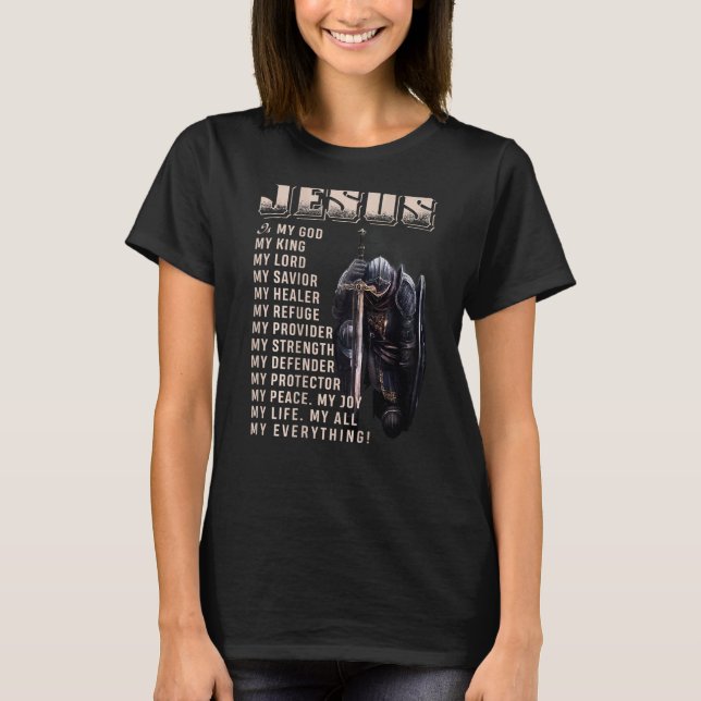 Herregud, är mitt allt min Gud Savior W T Shirt (Framsida)
