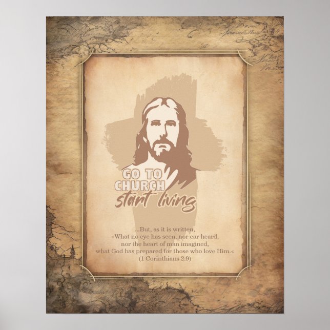 Herregud! Christian Preacher Old Fashioned Poster (Framsidan)