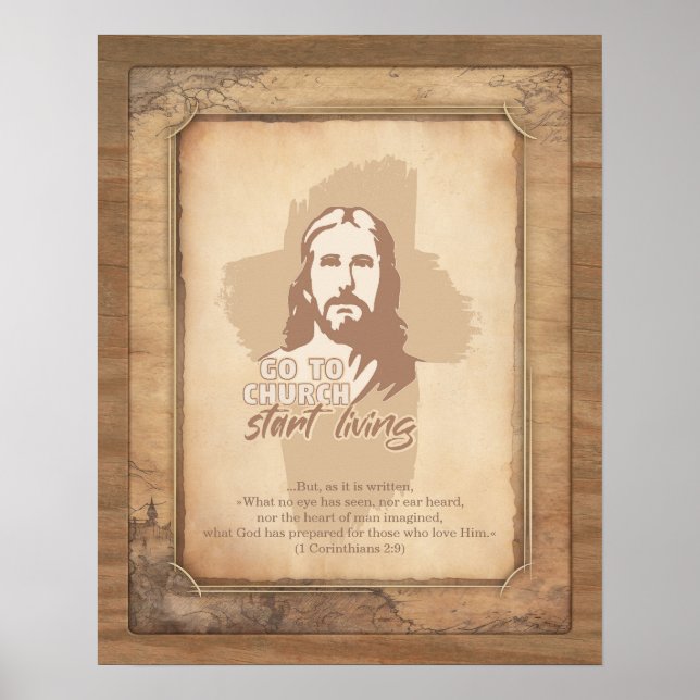 Herregud! Christian Preacher Old Fashioned Poster (Framsidan)
