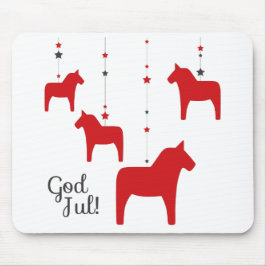 Herregud! Dala Horse Mouse Pad Musmatta