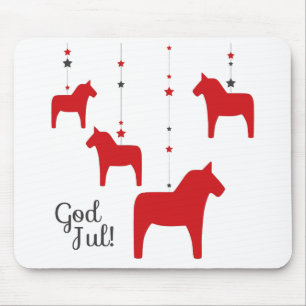 Herregud! Dala Horse Mouse Pad Musmatta