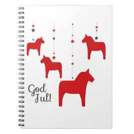 Herregud! Dala Horse Notebook Anteckningsbok