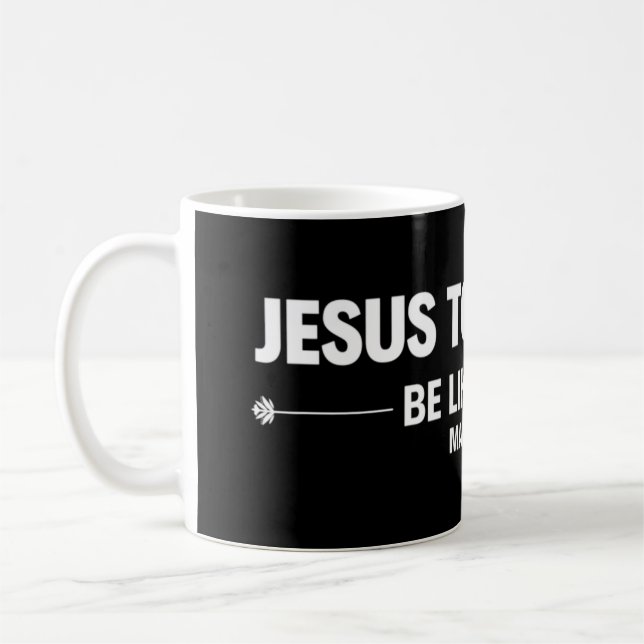 Herregud... Det var som Jesus Premium T-Shirt Jesu Kaffemugg (Vänster)