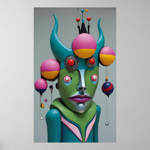 Herregud, Djävulen - Ken Gage Surreal Art Poster