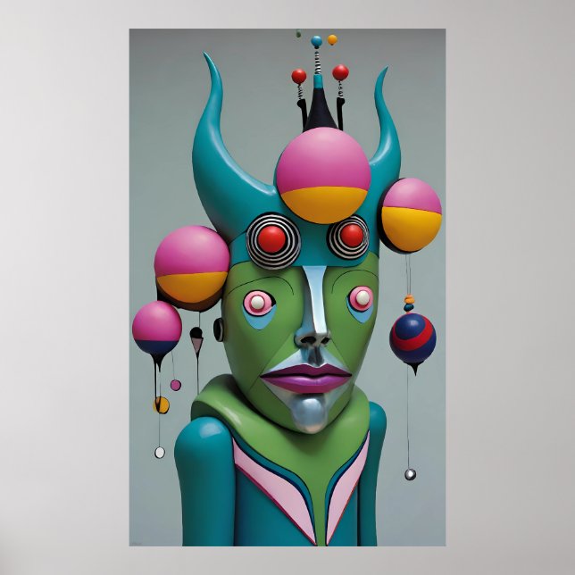 Herregud, Djävulen - Ken Gage Surreal Art Poster (Framsidan)