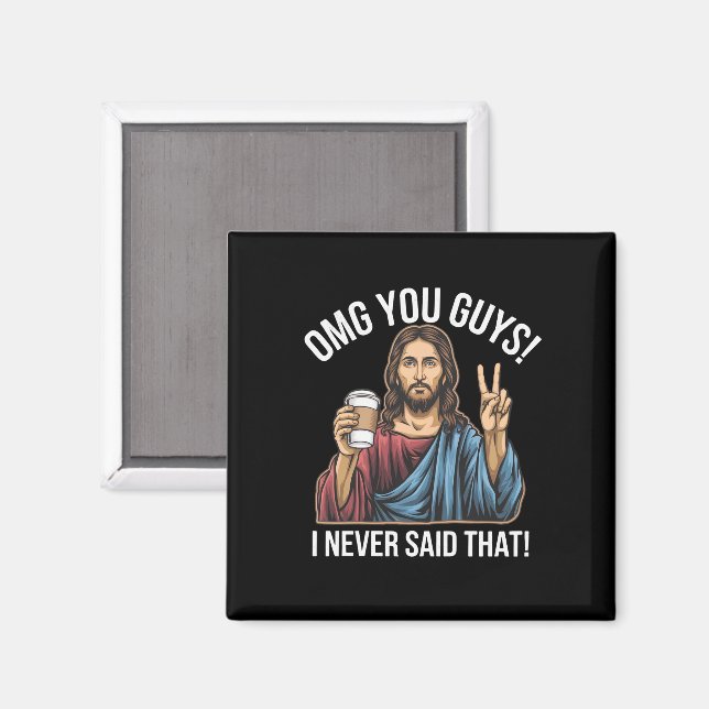 Herregud grabbar jag sa aldrig det magnet (Front/Back)