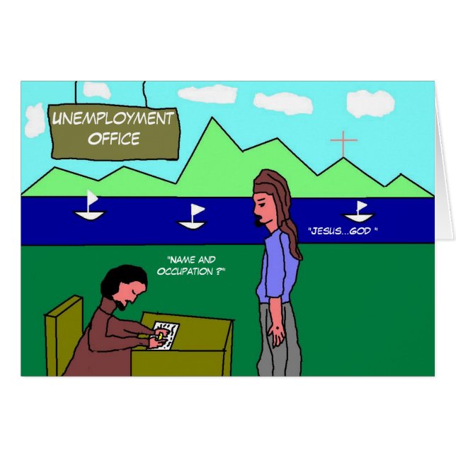 "Herregud.. Gud" Hälsningskort (Framsidan Horizontal)