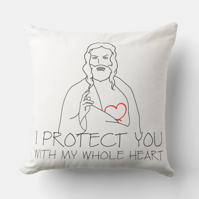 Herregud, jag skyddar dig utomhuskudde (Framsida)