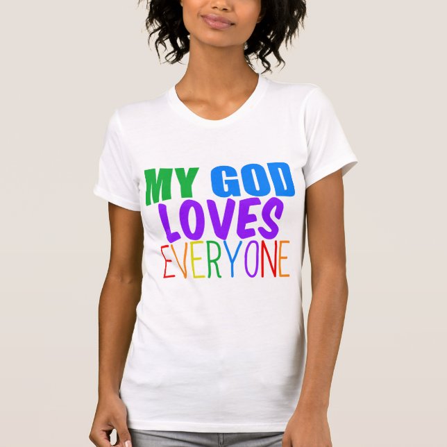 Herregud Kärlek Alla Tee Shirt (Framsida)
