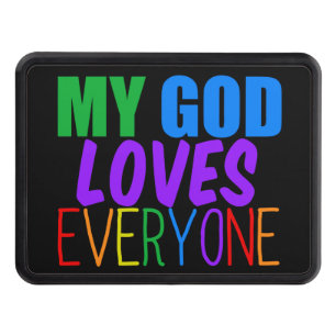 Herregud Kärlek alla vackra regnbåge Dragkroksskydd