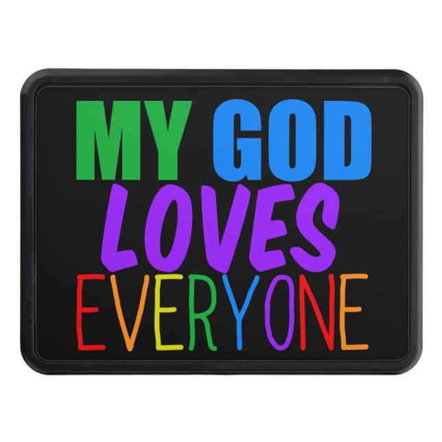 Herregud Kärlek alla vackra regnbåge Dragkroksskydd (Framsidan)