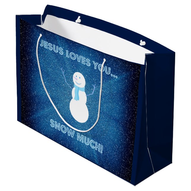 Herregud Kärlek Du Snö mycket! Christian Snögubbe  (Baksidan Vinklad)