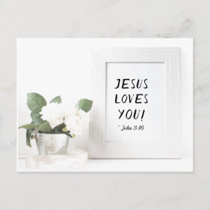 Herregud Kärlek! John 3:16, skriptreferens Vykort