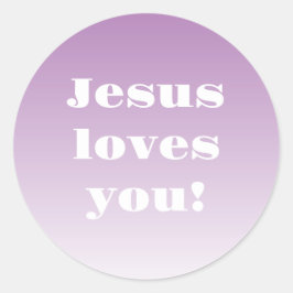 Herregud kärlek! Valfri färg-monbre Runt Klistermärke