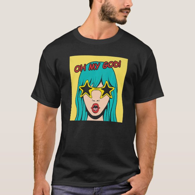 Herregud, Omg Pop T Shirt (Framsida)