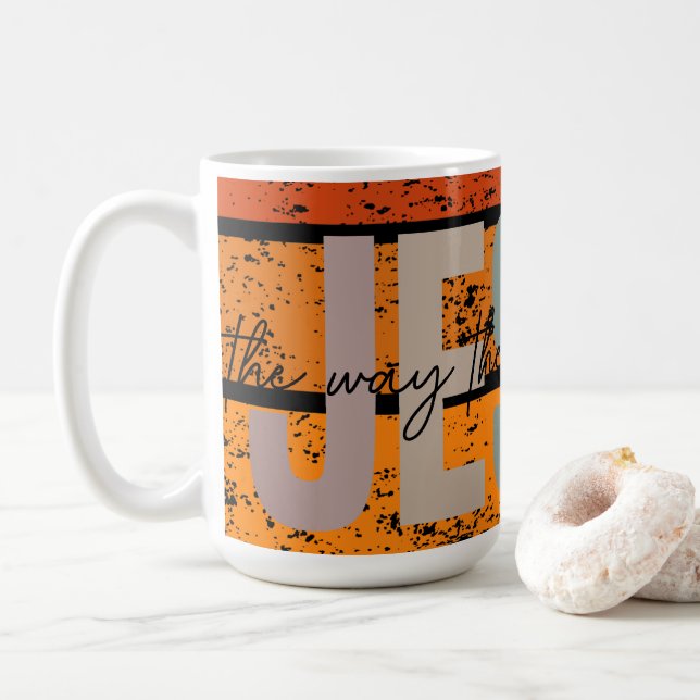 Herregud, sanningens och livets väg tillbaka kaffemugg (Med munk)