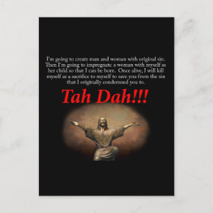 Herregud. Tah Dah! Vykort