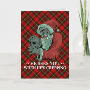 Herrejävel Jultomten Krampus jul Kort