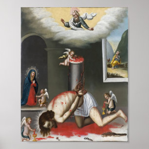 Herrejesjöns flaggellation Kristus passion Poster